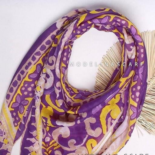 روسری نخی ترنج وارداتی منگوله دار مدلینا قواره 140 دور دست دوز اصلا سر نیست با کیفیت وخیلی زیبا با  300 تومن از این